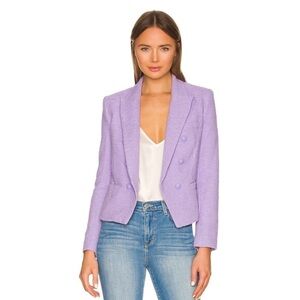 L’Agence Brooke Double Breasted Crop Blazer